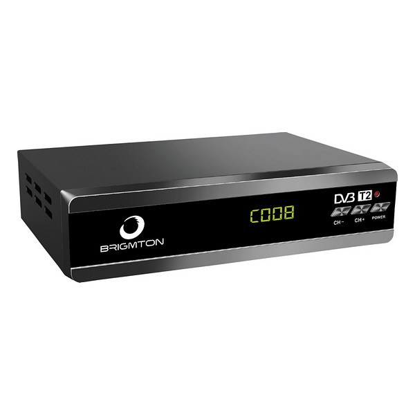 TDT Tuner BRIGMTON BTDT2-919 HD DVBT2 Black